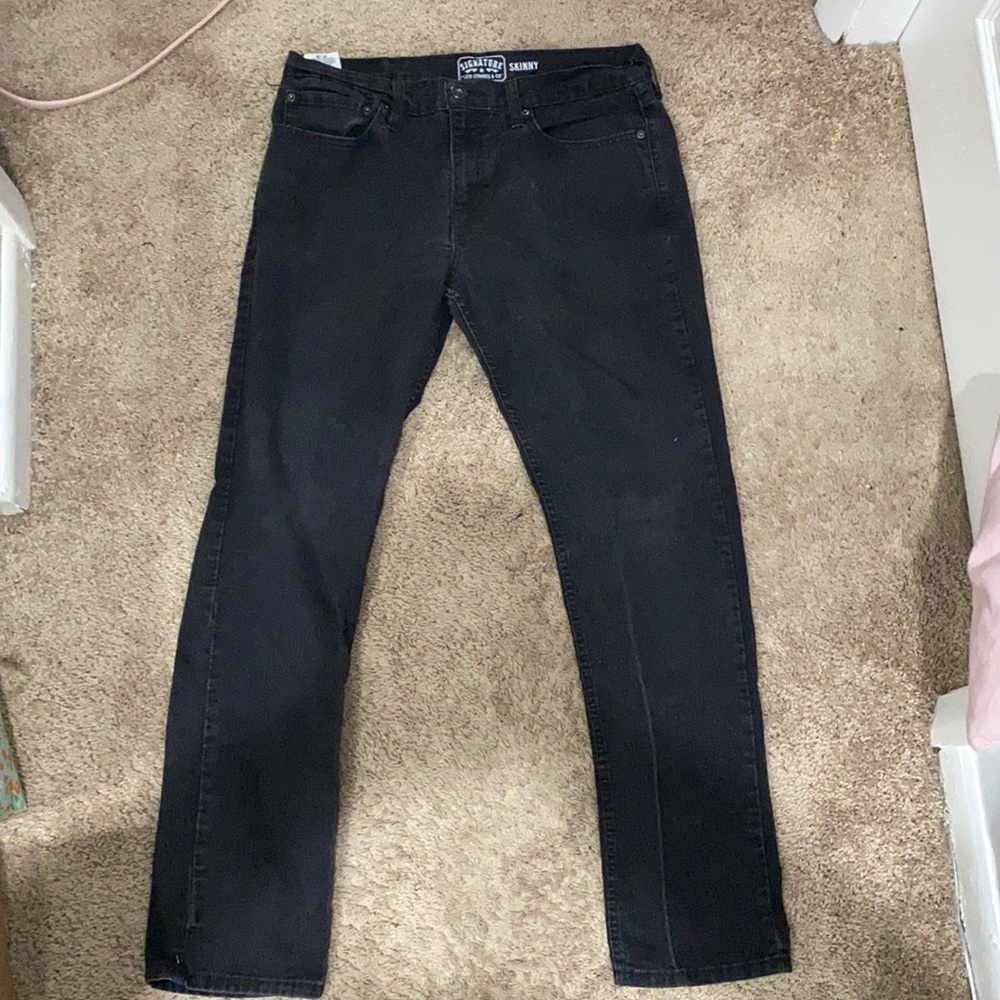 34x32 skinny fit black Levi jeans